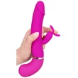 XOUXOU Cumshot - akkus, csiklókaros, spriccelő vibrátor (pink)