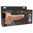Fetish Strap-On 6 - felcsatolható, üreges vibrátor (natúr)