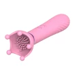 Sunfo - 2in1 mellbimbó vibrátor (pink)