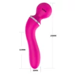 Lonely 2in1 – masszírozó és G-pont vibrátor 3 feltéttel (pink)