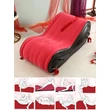 Magic Pillow - Felfújható BDSM szexbútor - bilinccsel - nagy (piros)