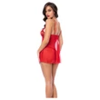 Mapalé - csipkés babydoll és tanga (piros)