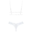 Obsessive Set Heavenlly - csipkés melltartó szett (fehér)