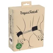 Vegan Fetish - csukló bilincs rövid lánccal (fekete)