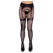 Cottelli Legwear - combfixes nyitott harisnya - fekete (S-L)