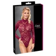 Cottelli - átlátszó csipke body (piros)