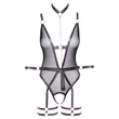 Cottelli Bondage - nyitott body és kar bilincs (fekete)