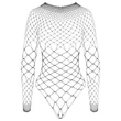 Cottelli - nyitott strasszos body (fekete) - S-L