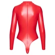 Noir - fényes hatású body (piros)