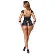 Cottelli Bondage - csipkés miniruha bilincsekkel (fekete)