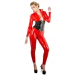 LATEX - hosszúujjú női overál (piros)