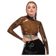 LATEX - áttetsző latex felső (áttetsző-fekete)