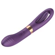 Funny Me Dual - akkus, 2in1 nyelves vibrátor (lila)