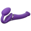 Strap-on-me M - felcsatolható vibrátor pánt nélkül (lila)
