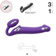 Strap-on-me M - felcsatolható vibrátor pánt nélkül (lila)