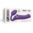 Strap-on-me L - pánt nélküli felcsatolható vibrátor - nagy (lila)
