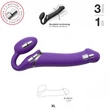 Strap-on-me XL - felcsatolható vibrátor - extra nagy (lila)