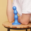 Strap-on-me Balls S - gömbös, tapadókorongos dildó (kék)
