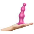 Strap-on-me Beads L - gyöngyös, talpas dildó (pink)