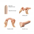 Strap-on-me XXL - kétrétegű, talpas, élethű dildó (natúr)