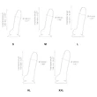 Strap-on-me S - kétrétegű, tapadókorongos dildó (fekete)