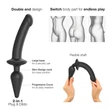 Strap-on-me Swith Semi-Realistic XXL - 2in1 dildó (fekete)