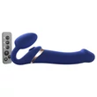 Strap-on-me L - felcsatolható, léghullámos vibrátor - nagy (kék)