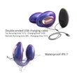 Wonderlover - csiklóizgató G-pont vibrátor (metál lila)