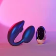 Wonderlover - csiklóizgató G-pont vibrátor (metál lila)