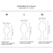 Dorcel Geisha Plug Diamond XL - fehér köves anál plug (fekete)