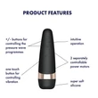 Satisfyer Pro 3+ - vízálló, akkus csiklóizgató vibrátor (fekete)