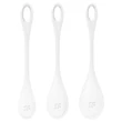 Satisfyer Yoni Power 1 - gésagolyó szett - fehér (3 részes)