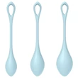 Satisfyer Yoni Power 2 - gésagolyó szett - kék (3 részes)