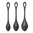 Satisfyer Yoni Power 2 - gésagolyó szett - fekete (3 részes)