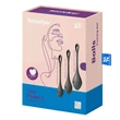 Satisfyer Yoni Power 2 - gésagolyó szett - fekete (3 részes)