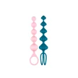 Satisfyer Love Beads - gyöngyös anál dildó szett - színes (2 részes)