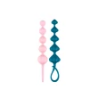 Satisfyer Love Beads - gyöngyös anál dildó szett - színes (2 részes)
