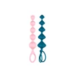 Satisfyer Love Beads - gyöngyös anál dildó szett - színes (2 részes)