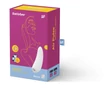 Satisfyer Curvy 1+ - okos léghullámos csiklóizgató (fehér)