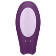 Satisfyer Double Joy - okos, vízálló párvibrátor (lila)