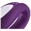 Satisfyer Double Joy - okos, vízálló párvibrátor (lila)