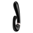 Satisfyer Heat Wave - okos, melegítő, karos vibrátor (fekete)
