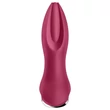 Satisfyer Rotator Plug 2 - akkus, gyöngyös anál vibrátor (piros)