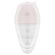 Satisfyer Supernova - akkus, léghullámos 2in1 vibrátor (fehér)