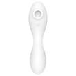 Satisfyer Curvy Trinity 5+ - okos 2in1 vibrátor (fehér)
