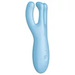Satisfyer Threesome 4 - okos csiklóvibrátor (kék)