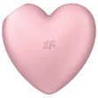 Satisfyer Cutie Heart - akkus léghullámos csikló vibrátor (pink)