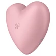 Satisfyer Cutie Heart - akkus léghullámos csikló vibrátor (pink)