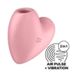 Satisfyer Cutie Heart - akkus léghullámos csikló vibrátor (pink)