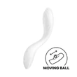 Satisfyer Rrrolling - mozgó golyós G-pont vibrátor (fehér)